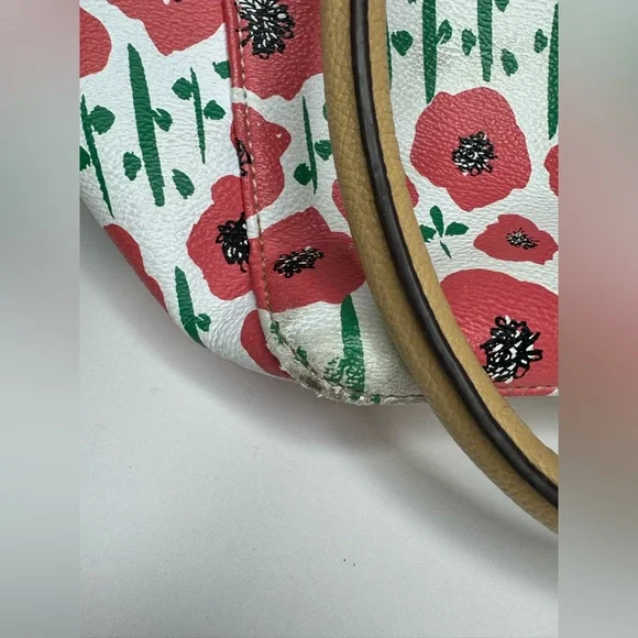 Tignanello Strawberry Poppy Medium Handbag Tote Bag Purse - Picture 14 of 16